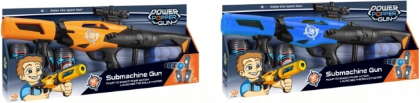 Power Popper schuimrubberen kogelpistool 52 cm met voorraad balletjes