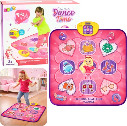 Interactive Unicorn Dance Mat with Bluetooth, 5 Game Modes, Pink