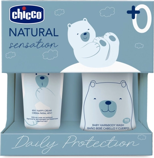 Chicco cadeau set Natural Sensation Daily Protection voor pasgeborenen
