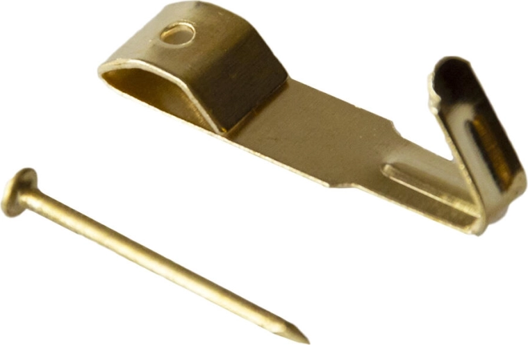 Crochet mural en métal IXA taille 1, laiton, 250 pcs