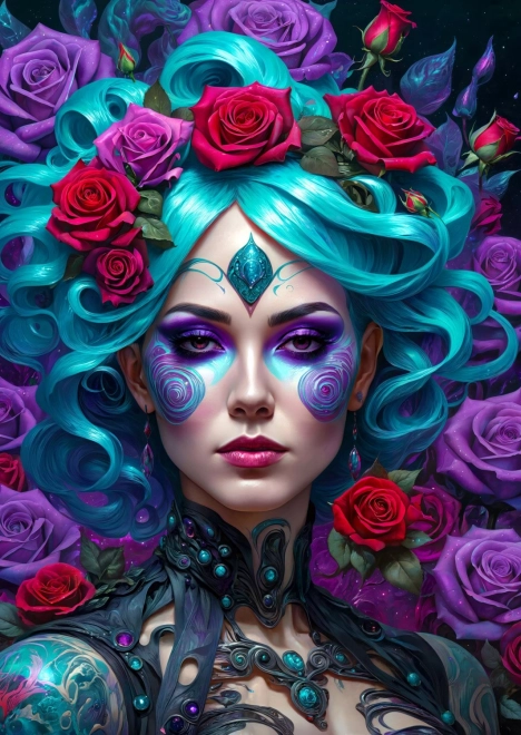 Gothic Flowers Puzzle 1000 Pieces