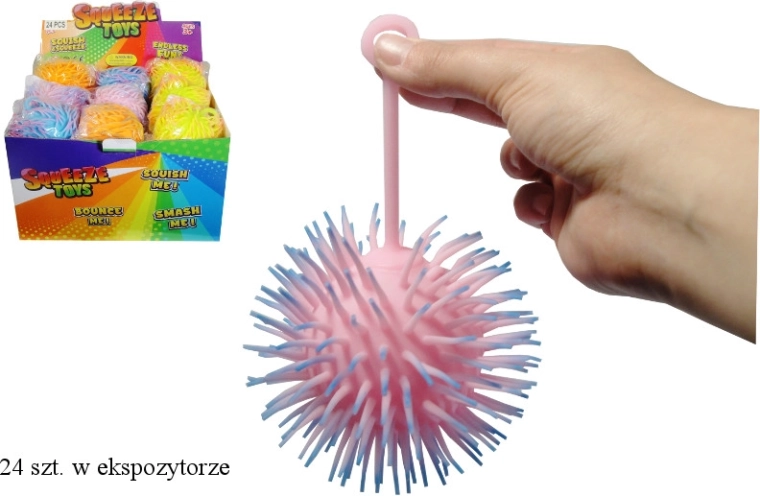 lichtgevende rubberen stekelbal met oogje