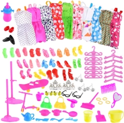 Set: Dresses, Shoes and Accessories for 30 cm Dolls