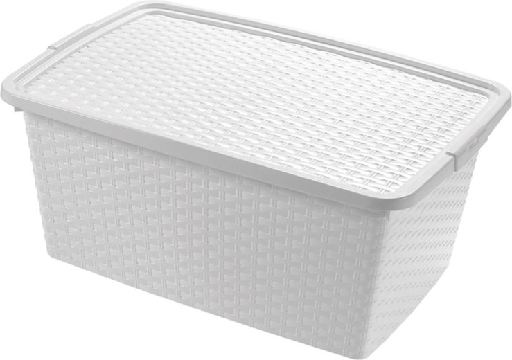 Boîte de rangement en plastique avec couvercle HEIDRUN 10 l