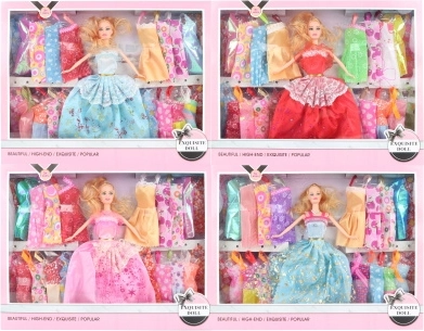 Doll with 20 spare dresses 29 cm