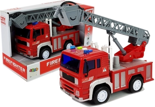 Fire Truck with Friction Drive and Sound Effects