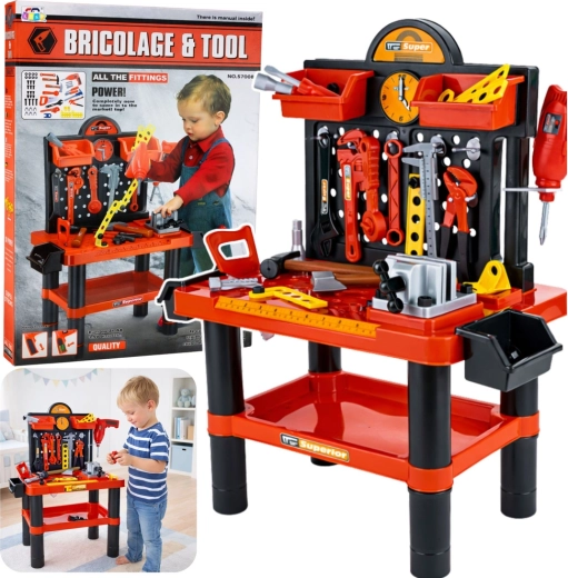 Kinderwerkbank met gereedschap 70 cm