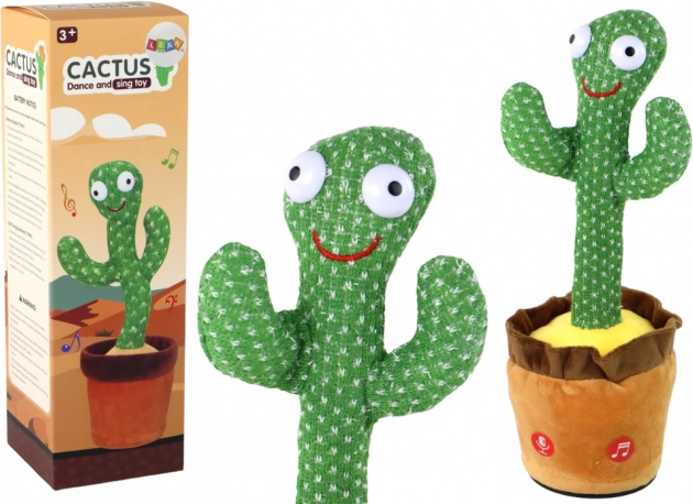 Dansende cactus spelend en lichtgevend interactieve speelgoed