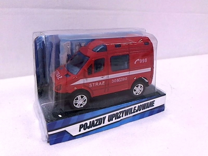Mini fourgonnette de pompiers 8 cm