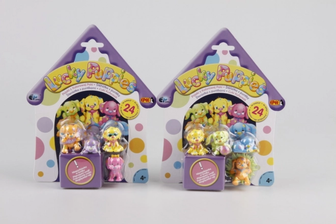 Lucky Puppies blister – cheerful puppy figures