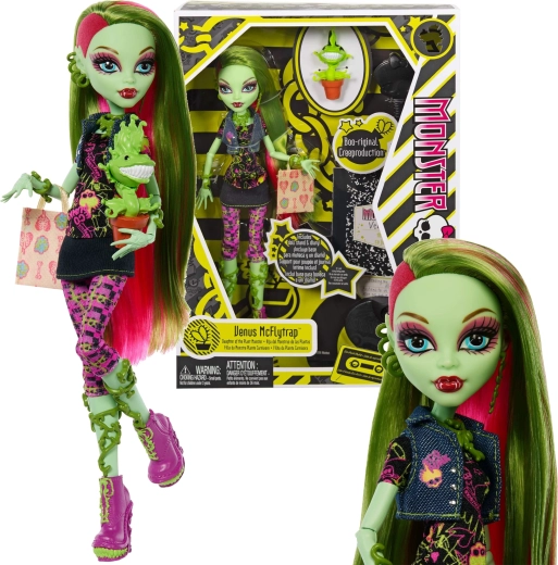 Monster High Venus McFlytrap poupée 26 cm Creeproduction avec accessoires et animal de compagnie
