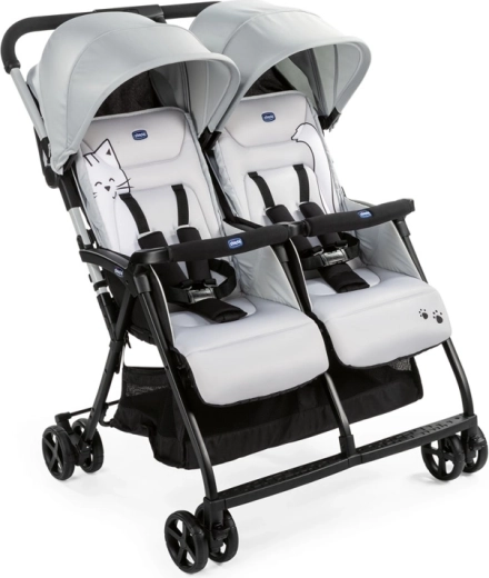 Chicco Ohlala Twin – double stroller Silver Cat
