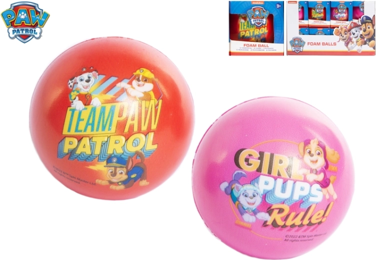Balle en mousse PAT’ PATROUILLE 7,5 cm pour enfants