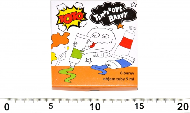 Tempera verven in tubes – set 6×9 ml