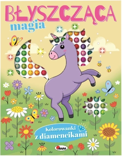 Sparkling Magical Coloring Book with Gems