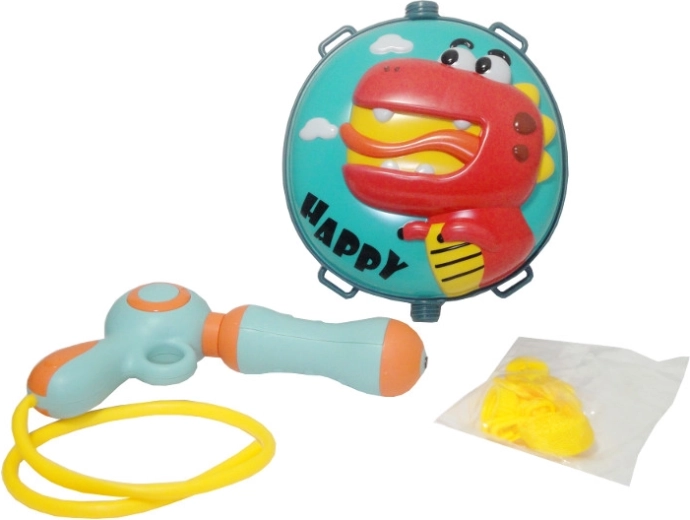 Pistolet à eau avec réservoir sac à dos avec dinosaure