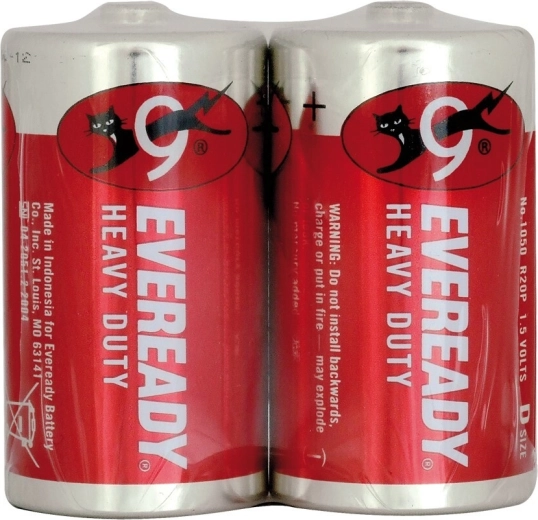 Energizer Eveready Heavy Duty Red Batterien D R20 1,5 V, 2 Stk.