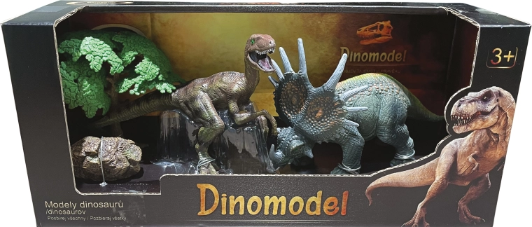 Monde des dinosaures – set de figurines de dinosaures, 4 espèces