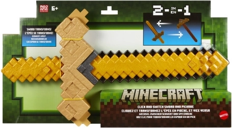 Minecraft transforming sword and pickaxe 2-in-1