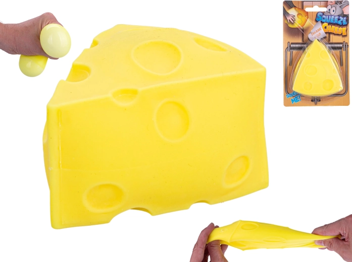 Rekbare anti-stress kaas 8 cm