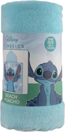 Poncho de plage pour enfant Stitch 60 × 60 cm