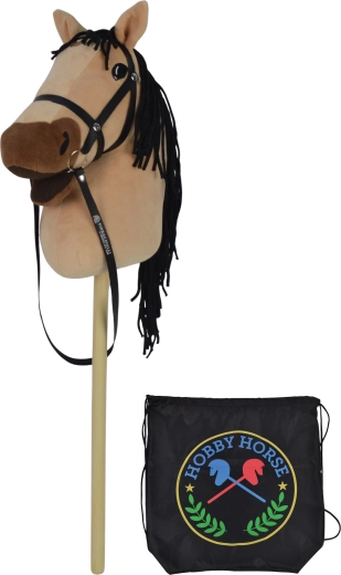 Kinder-Stocktrommel mit Sound, 73 cm, mit schwarzem Rucksack