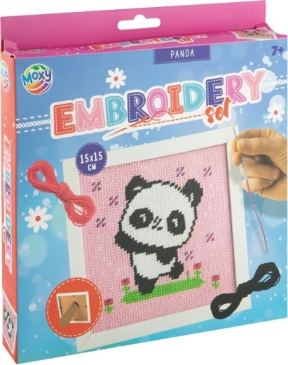 Kit de broderie au point de croix – panda MOXY