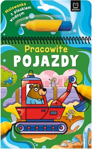 Water-Reveal Coloring Book – Busy Vehicles