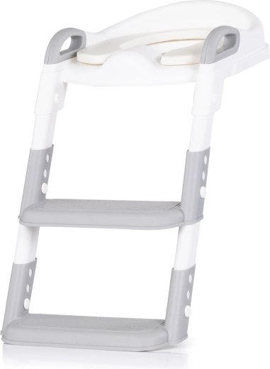 Children’s toilet seat with ladder Chipolino Kiddy Grey