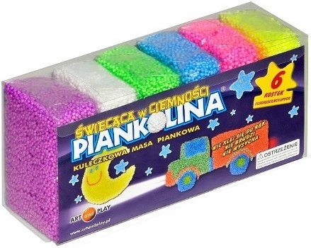 Gloeiende klei Piankolina – set van 6 kleuren