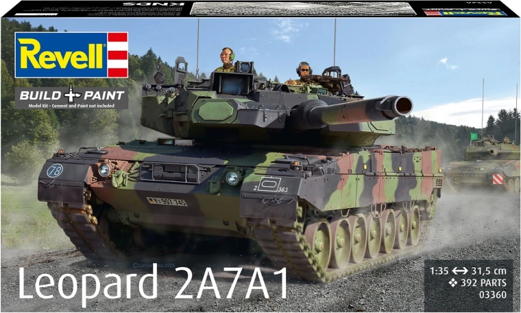 Kunststof modeltank Leopard 2A7A1