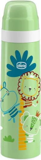 Chicco thermosfles groen met afbeeldingen 500 ml