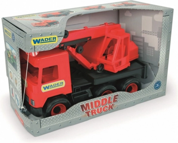 Red Crane 38 cm Middle Truck in a Box