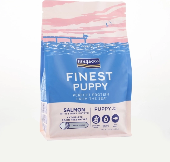 Brokjes voor puppy’s zalm met zoete aardappel 6 kg FISH4DOGS