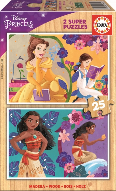 Educa puzzle en bois Disney princesses 25 pièces