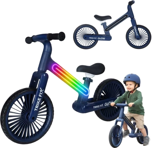 TRIKE FIX GLOW LED Balance Bike – navy blue