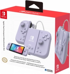 hori switch split pad pro met opzetstuk lavender