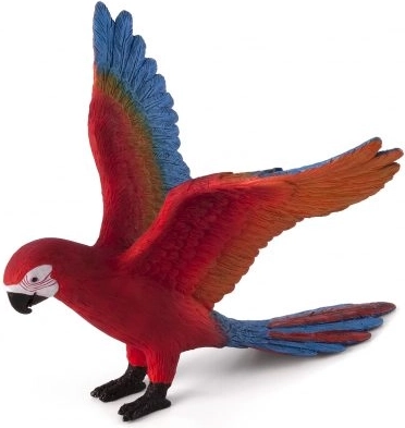 Realistic Macaw Parrot Figure