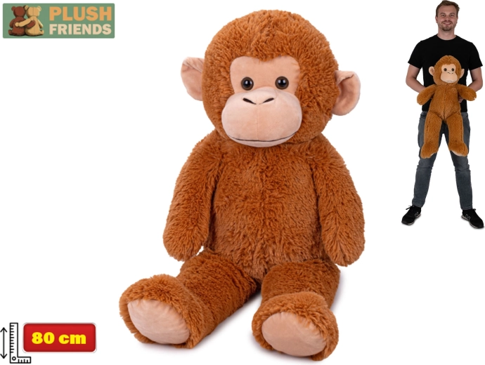 Plush Monkey 80 cm Plush Friends light brown