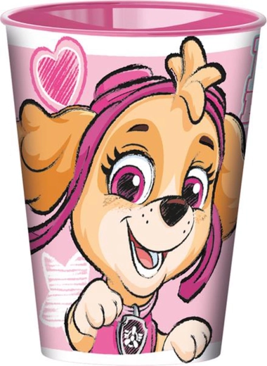 Kunststof beker Paw Patrol 260 ml roze