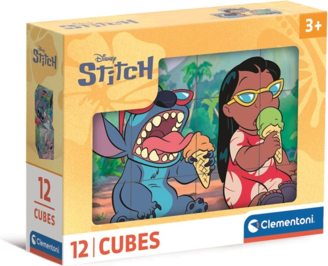 Puzzle Cubes 12 pcs DISNEY STITCH by Clementoni