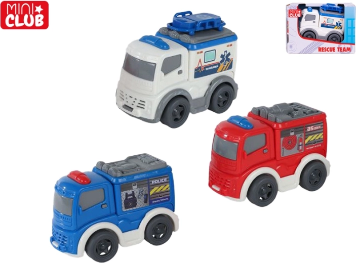Mini Club reddingsautootje 8 cm met vrijloop