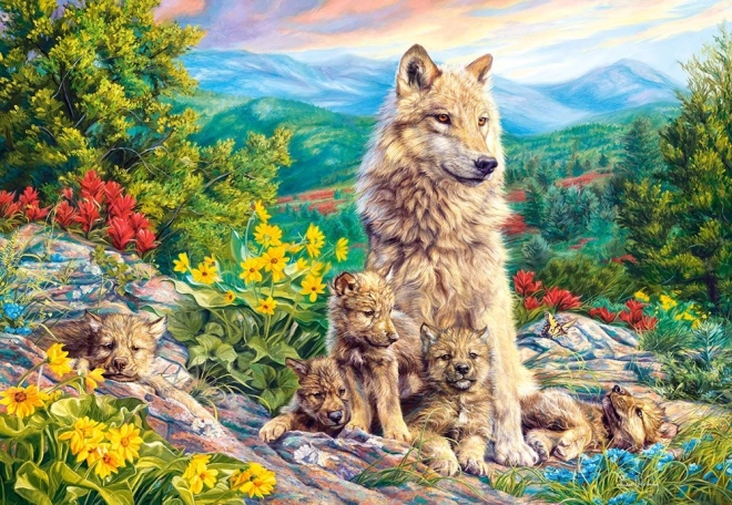 Puzzel 1000 stukjes Wolf Nieuwe generatie