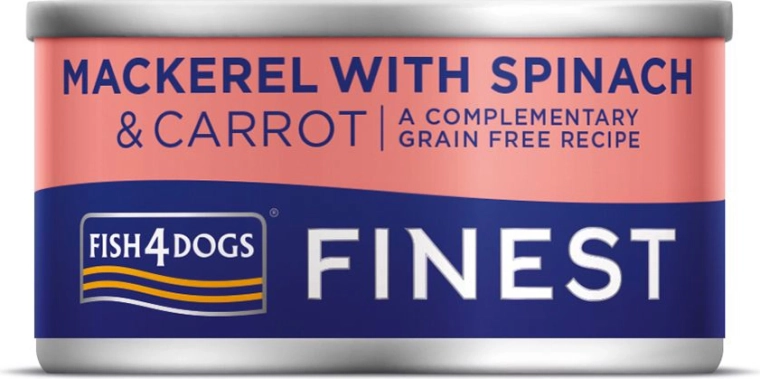 Hondenvoer in blik met makreel, wortel en spinazie 85 g