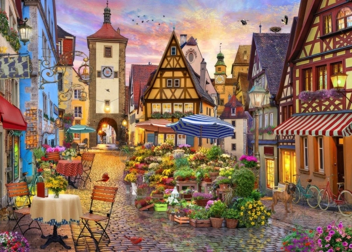 Puzzle Ville bavaroise 500 pièces BLUEBIRD