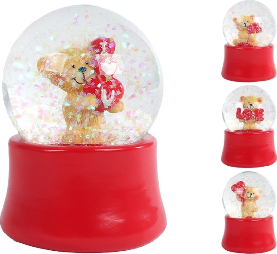 Snow Globe with Teddy Bear Love 7 cm