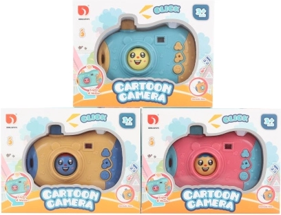 Kids' battery-powered camera with light and sounds
