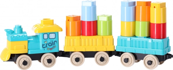 Ensemble de blocs - Train avec wagons