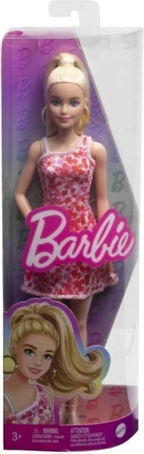 Poupée Barbie Fashionistas en robe rose et rouge