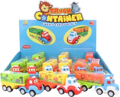 Baby vrachtwagen van plastic met vliegwiel
